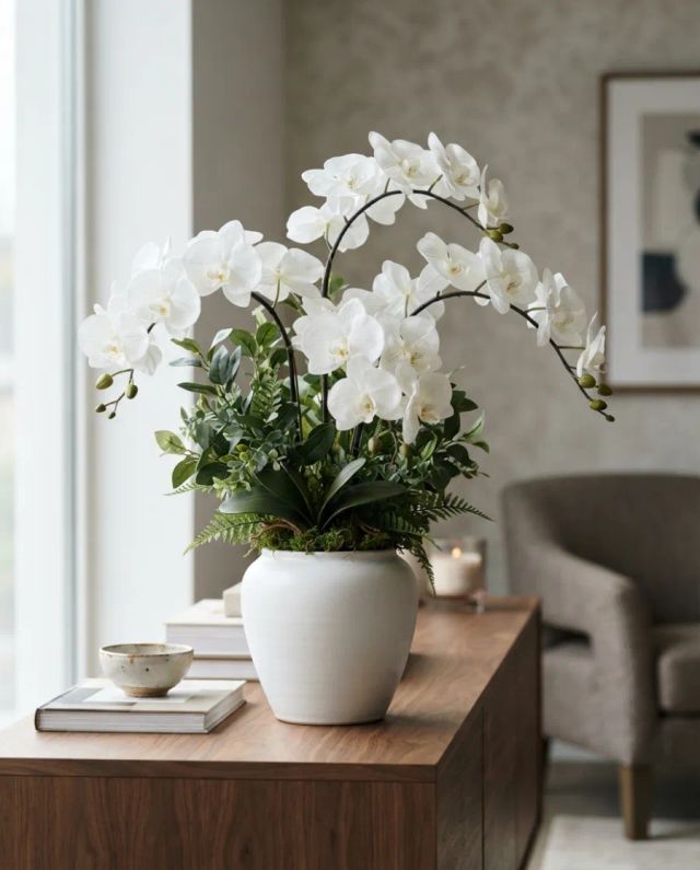 Vaso com Flores Artificiais