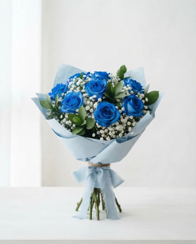 Buquê Mini Romance Blue
